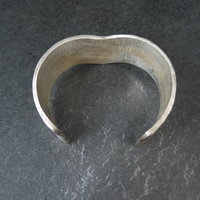 Vintage Navajo Sterling Tufa Turquoise Cuff Bracelet 6.75 Inches