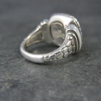 Vintage Sterling 18K Picasso Inlay Ring Size 5.5 Eric Grossbardt