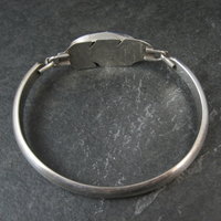 Vintage Navajo Inlaid Feather Bracelet 7 Inches G Howe