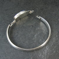 Vintage Navajo Inlaid Feather Bracelet 7 Inches G Howe
