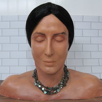Estate 4 Strand Abalone Necklace 17" 