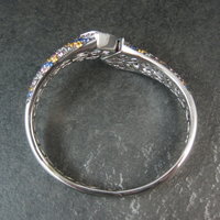 Colleen Lopez Rose de France Sapphire and Diamond Sterling Silver Bracelet