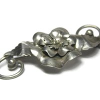 Vintage Sterling Flower Brooch