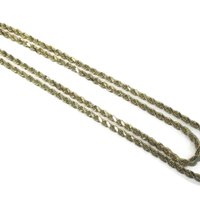 Vintage 14K 3.5mm Rope Chain Necklace 29 Inches 34.3 Grams