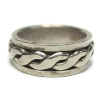 Vintage 90s Spinner Band Ring Sterling Size 7