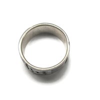 Vintage Sterling Flag Band Ring Size 5