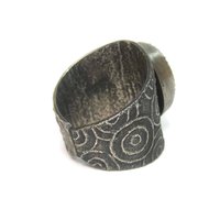 Vintage Tufa Cast Turquoise Ring Native American Size 11