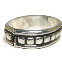 Estate Mexican Sterling Clamper Bracelet
