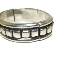 Estate Mexican Sterling Clamper Bracelet