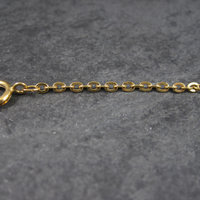 Vintage Gold Tone Necklace Extension 2.25 Inches Chain Extender Large Spring Ring