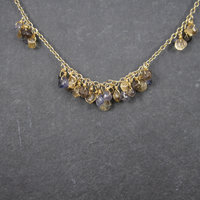 Vintage Vermeil Quartz Necklace 17-19 Inches