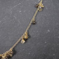 Vintage Vermeil Quartz Necklace 17-19 Inches