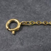 Vintage Gold Tone Necklace Extension 2.25 Inches Chain Extender Large Spring Ring