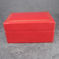 Red Vintage Double Wedding Engagement Ring Box