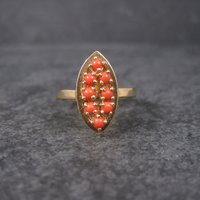 Vintage 14K Coral Ring Size 6.25