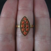 Vintage 14K Coral Ring Size 6.25