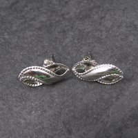 Estate Sterling Infinity Stud Earrings