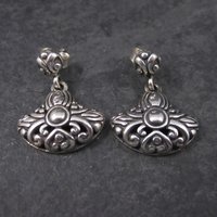 Vintage Sterling Victorian Style Earrings