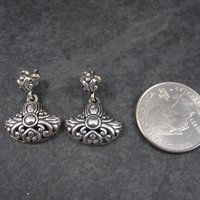 Vintage Sterling Victorian Style Earrings