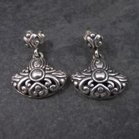 Vintage Sterling Victorian Style Earrings