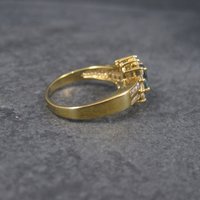 Vintage 10K .50 Carat Oval Diopside Ring Size 8