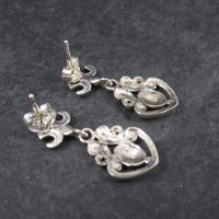 Vintage Sterling Victorian Style Earrings