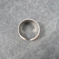 Vintage 90s Sterling Orange Enamel Toe Ring