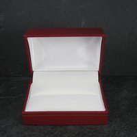 Red Vintage Double Wedding Engagement Ring Box