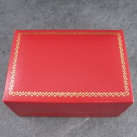 Red Vintage Double Wedding Engagement Ring Box