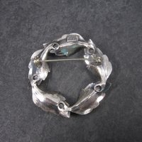 Estate Beau Sterling Leaf Brooch