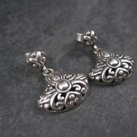 Vintage Sterling Victorian Style Earrings
