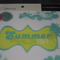 Fancy Pants Summer Scrapbooking Stickers Glitter Cuts Discontinued