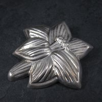 Vintage Mexican Sterling Lily Brooch Pendant Salvador Garcia Jaimez