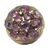 Vintage 10K Amethyst Harem Thai Princess Ring Size 7