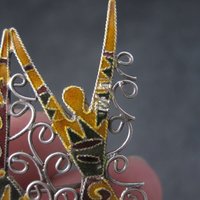 Celebrating Women Brooch Vintage Sterling Silver and Enamel