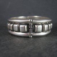 Estate Mexican Sterling Clamper Bracelet