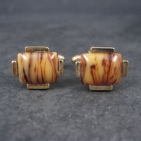 Vintage Faux Agate Cufflinks