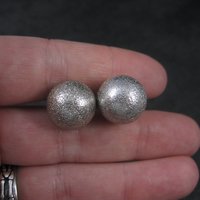 Estate Sterling Textured Sphere Cufflinks