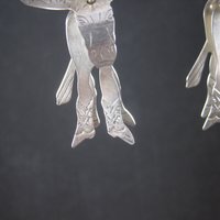 Vintage Moose Hoop Earrings | Southwestern Sterling Silver Estate Jewelry