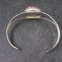Vintage Southwestern Sterling Agate Cuff Bracelet 6 Inches
