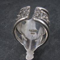 Estate Sajen Sterling Pink Mother of Pearl Ring Size 7
