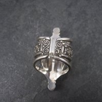 Estate Sajen Sterling Pink Mother of Pearl Ring Size 7