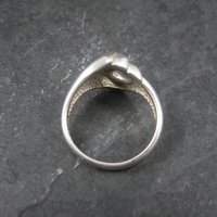 Vintage Modernist Sterling Tulip Ring Size 10