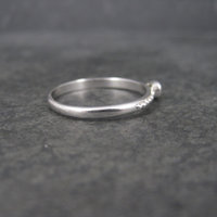 Simple Sterling Peridot Ring Size 9 Clyde Duneier