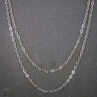 Classic 100 Inch Stainless Steel Opera Length Chain Necklace