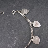 Vintage Sterling Beta Sigma Phi Charm Bracelet 1951-1958
