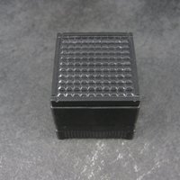 Estate Deco Style Plastic Black Ring Box