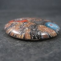 Round Murano Style Art Glass Pendant Focal