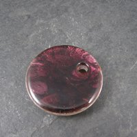 Round Murano Style Art Glass Pendant Focal