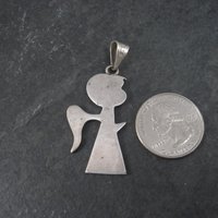 Estate Mexican Sterling Angel Pendant